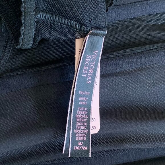 Victoria's Secret Dream Angels Cap Sleeve Velvet Corset & Sheer Panty - Picture 8 of 9